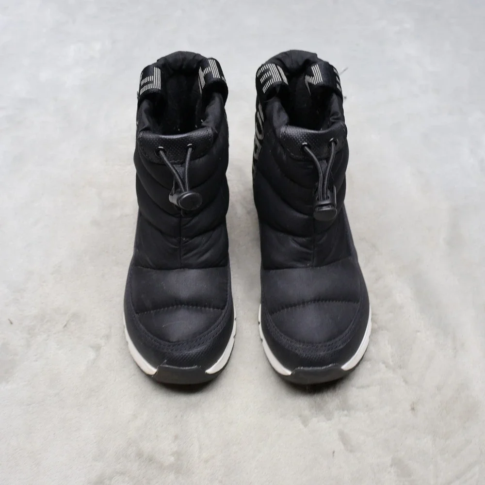 North Face Kids 1 Snow Boots Black Thermoball Waterproof Light Pull On Winter